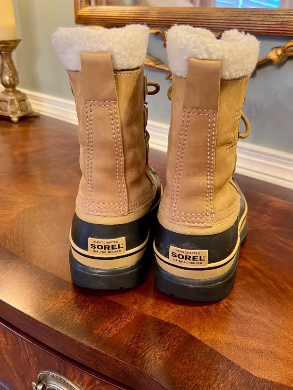 GUC Women's Sorel Caribou Waterproof Boots w/ Removable Felt Liner US Size 6 M